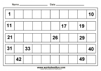 Missing Numbers - 1 to 50