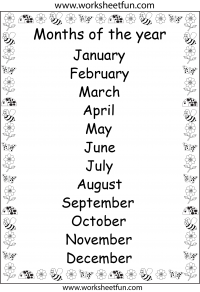 months of the year