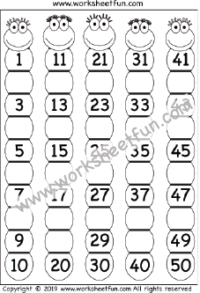 missing numbers 1-50