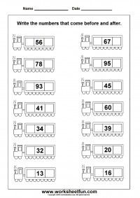 before and after number