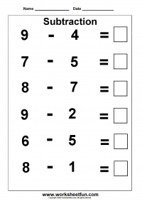 Subtraction Within 10