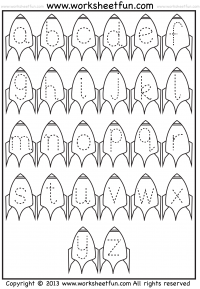 tracing lowercase letters