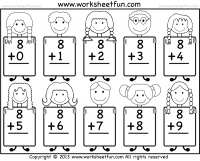 kindergarten addition worksheet