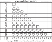 Shapes and Numbers – 1 Worksheet