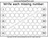 Missing Numbers 1-50