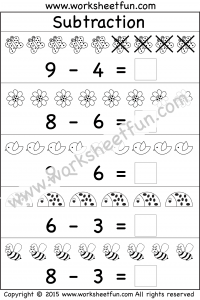 kindergarten subtraction