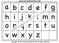 alphabet chart