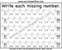 missing numbers 1-50