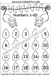 numbers 1-20