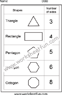 shapes worksheets