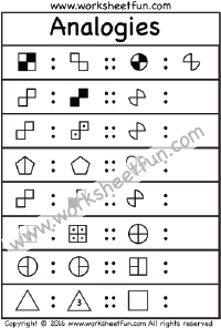 Picture Analogies - 1 Worksheet