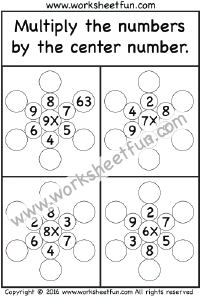 Multiplication - 5 Worksheets