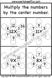 multiplication target circles