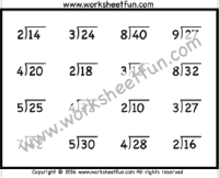 division worksheets