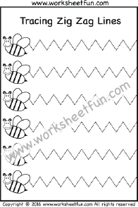 zig zag line tracing