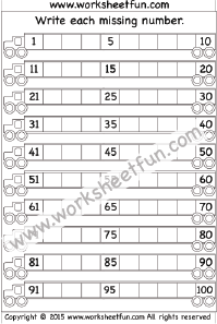 Missing Numbers 1-100