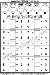 missing subtrahends