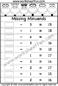 missing minuends