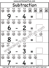 kindergarten subtraction