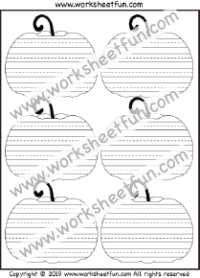 Pumpkin Themed Writing Paper