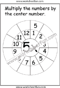 5 Times Table Worksheet