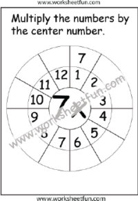 7 Times Table Worksheet