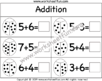 Kindergarten Addition Worksheet