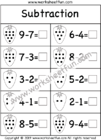 Kindergarten Subtraction