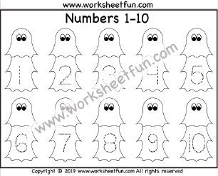 Halloween Number Tracing