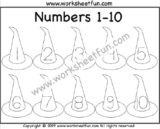 Halloween Number Tracing