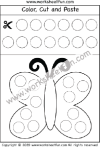 Cut and Paste Shapes - Circle - One Worksheet