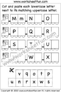 Uppercase and Lowercase Letter Cut and Paste