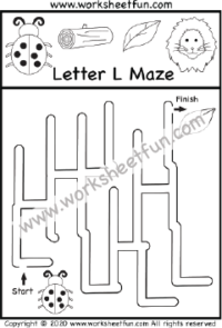 Letter L Maze