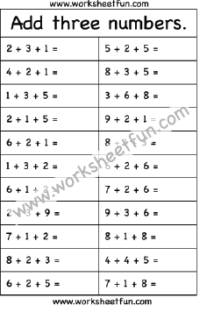 First Grade Worksheets