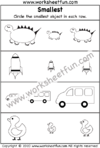 Biggest and Smallest Worksheet
