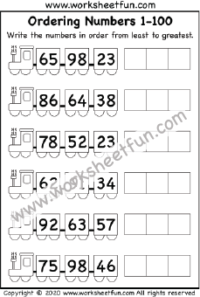 Ordering Numbers 1-100