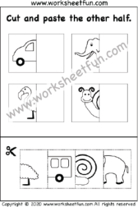 Cut and paste the other half of the picture - One Worksheet